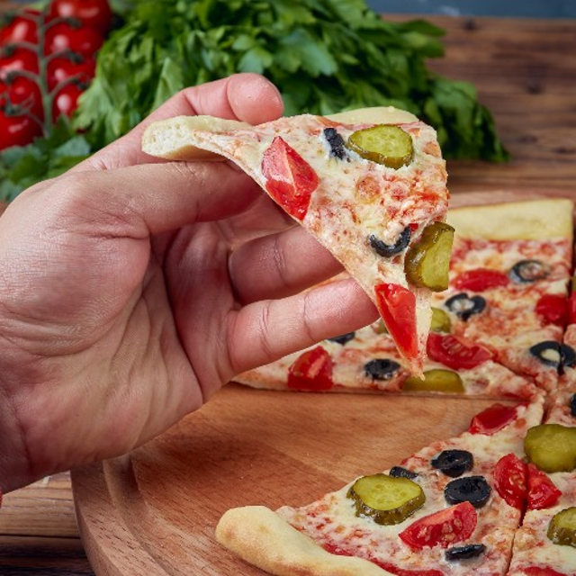 24" Vegetarian Pizza.